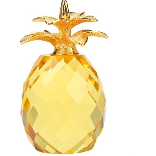 Crystal Pineapple Figurines Table Ornament DIY Art Gift Home Car Decoration