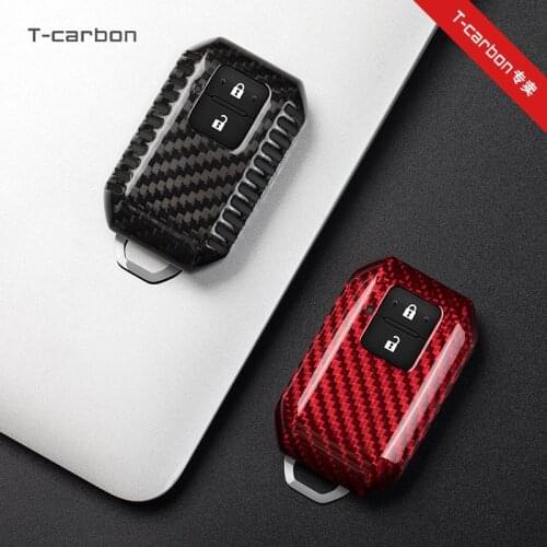 For Suzuki Swift Sport Ertiga Jimny Carbon Fiber Key Case Cover