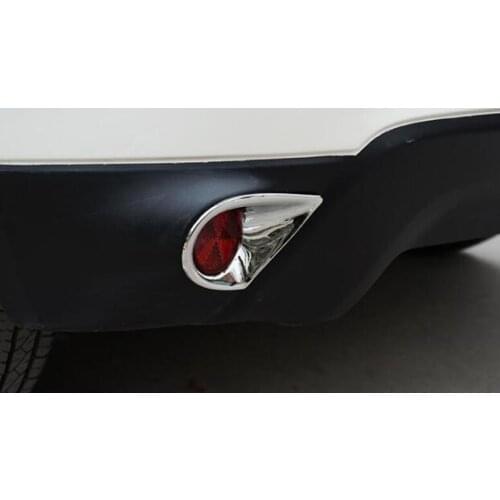 For Mitsubishi ASX Outlander Sport RVR 2013 2014 2015 2016 2017 Chrome Rear Reflector Fog Light Lamp Cover Trim Garnish Molding