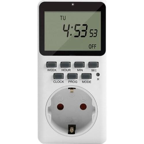 20 Group Setting EU US UK Plug Electronic Digital Kitchen Timer Switch Outlet Week 12/24 Hour Cyclic Program Timing Socket