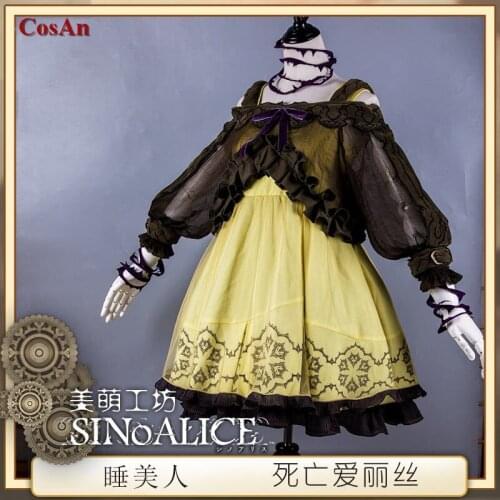 Game SINoALICE Sleeping Beauty Cosplay Costume Lovely Elegant Formal Dress Full Set Female Activity Party Role Play Clothing S-L