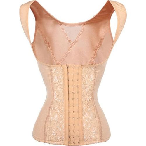 Womens Tank Body Shaper Woman Slimming Underwear Corset Underbust Steel Boned Waist Trainer Corset Breathable Shapewear S-XXXL