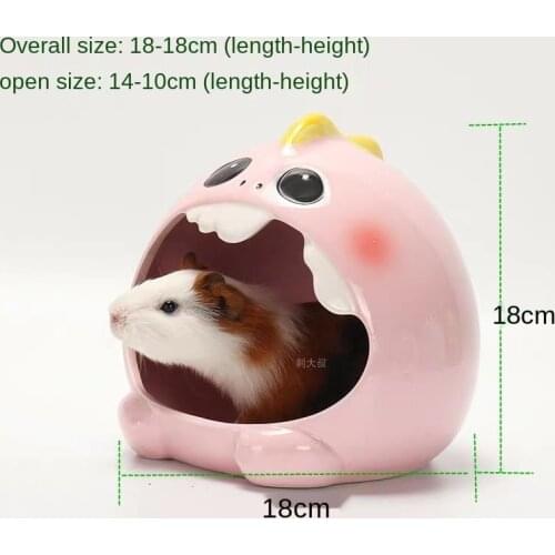 Summer Ceramics Cages For Hamster Guinea Pig Squirrel Cool Comfortable Sleepping Nest House For Small Pet Rodents Supplies ZA533
