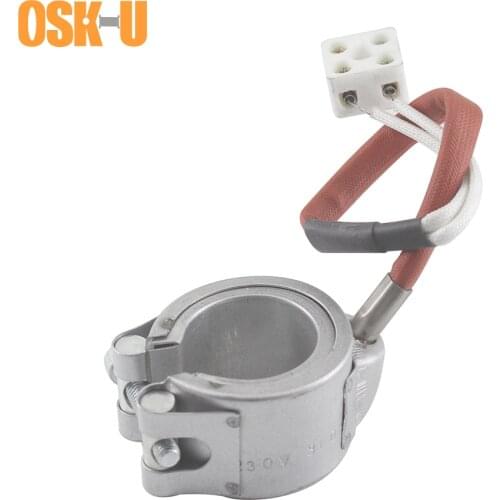 70mm Inner Diameter Electric Heater Element 70x40/70x50mm Height Ceramic Band Heater Aluminium Plate Cover Wattage 500W