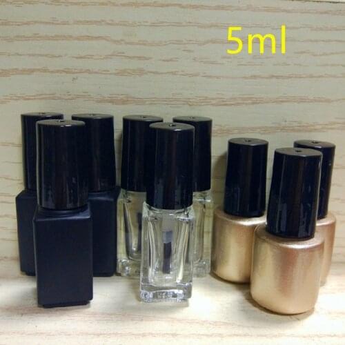 Wholesale 5ML Empty Nail Gel Bottles Nail Polish Gel bottles Nail Glass Gule Bottles Beauty Nail Oil Packing Bottles