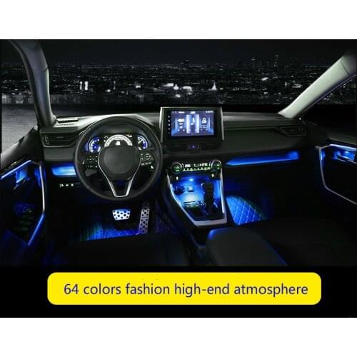 Instrument Dashboard Panel Trim Atmosphere Light For Toyota RAV4 2019 Car Side Driver Instrument Lamp Strip For Toyota RAV4 2020