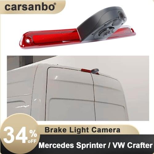 Parking Rear View Camera Mercedes Sprinter / VW Crafter Brake Light Dual Camera Use for 2007-2019 Car Brake Light Reverse Camera