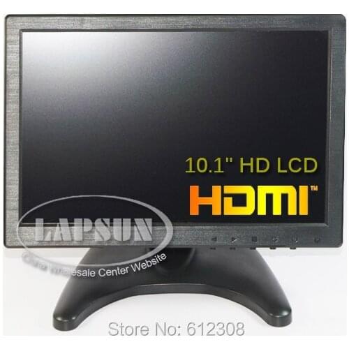 10.1" inch Portable TFT LCD IPS Color Monitor Screen Display HDMI VGA BNC AV With Stand Holder 110V-240V AC For Microscope Set