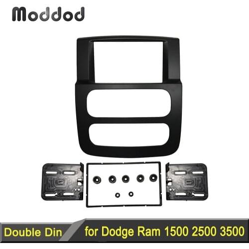 1 or 2 Din Radio Fascia for Dodge Ram 1500 2500 3500 Stereo Panel Dash Mount Installation Trim Kit Frame