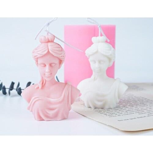 Vinas Silicone Mold Decoration Room, Three-Dimensional Candles, Plaster Portrait, Handmade Pottery, Decorative Ornaments SQ0326