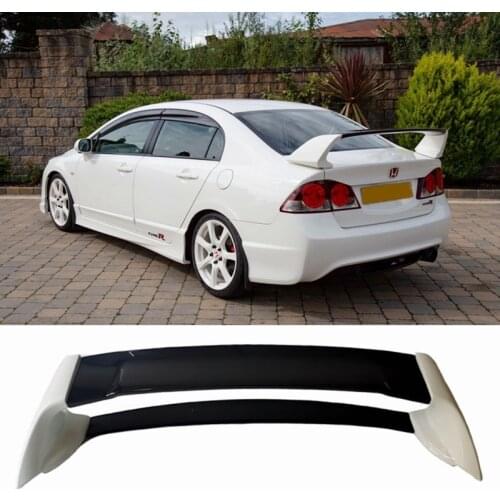 2006-2015 For Honda Civic Spoiler FD2 Spoiler High Quality ABS Material Car Rear Wing Primer Color Rear Spoiler For Honda Civic