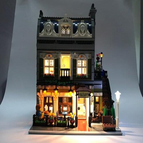 Led Light Set For Lego Building City Street 10243 Parisian Restaurant Toys Compatible 15010 Blocks Creator City Street Lighting