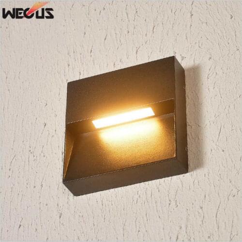 WECUS) Outdoor waterproof foot light courtyard garden exterior wall entry step light stair light