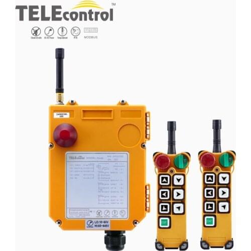 Telecontrol F24-6S Industrial wireless radio remote control for crane and hoist 2 Transmitter+1 receiver