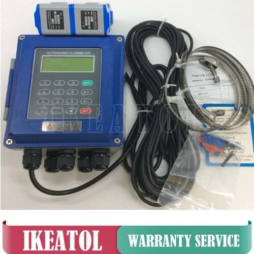 TUF-2000B with Transducer TL-1 (DN300-6000mm) PT-100 (CT-1) heat sensor digital liquid ultrasonic flowmeters flow meter