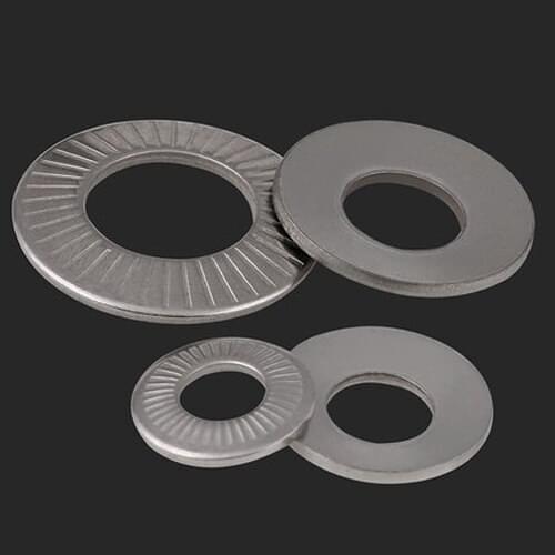 10PCS M3 M4 M5 M6 M8 M10 M12 M16 stainless steel Locking washers Single sided teeth Lock washer Self locking lock washer