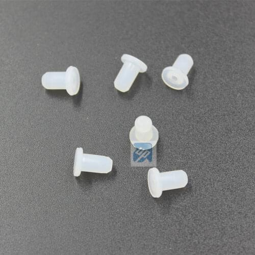 300PCS 4.5mm ink cartridge white rubber seal silicone plug use for epson brother ink cartridges