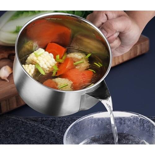304 stainless steel oil kettle filter pot large capacity kitchen household leak proof kettle dust proof oil filter pot