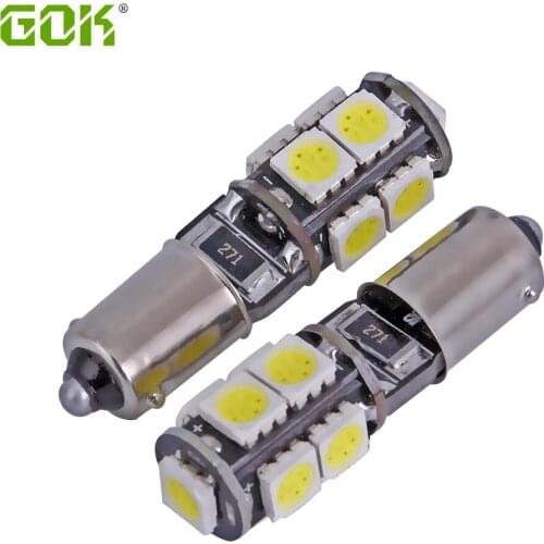 50pcs/lot White light Car Bulbs BA9S Led 12V Car LED 5050 9 SMD 9LED Lens Interior Bulbs Reading Light Car Light car styling