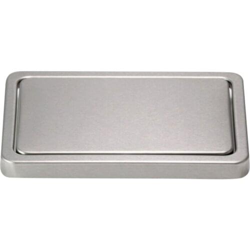 Promotion! Kitchen Flap Lid Stainless Steel Flush Recessed Built-In Balance Flap Cover Trash Bin Garbage Can Trash Lid Kitchen C