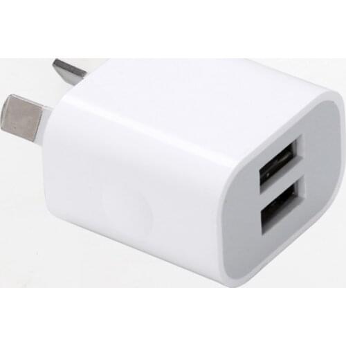 AU Plug Two USB Ports Mobile Phone Charger DC 5V 2A Output Power Adapter Used for iPhone iPad Samsung HTC Mobile Phone Tablet PC