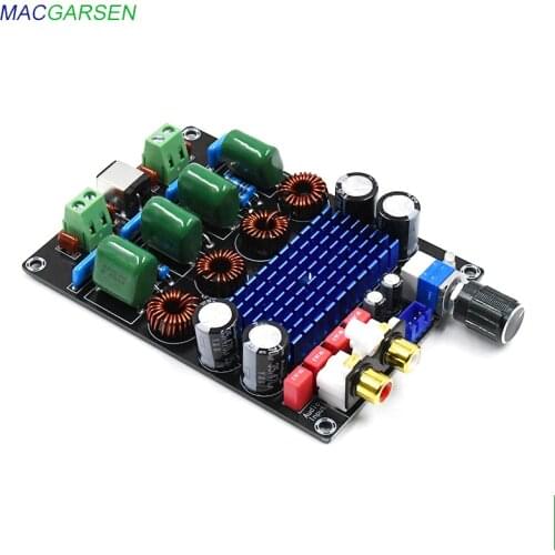 Car audio digital power amplifier board 12-24V dual channel 2*100W stereo sound quality 2-8 ohm Hifi home amplifier module