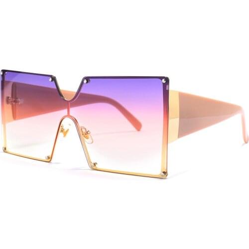 Oversized Square Sunglasses Women 2021 Luxury Brand Fashion Large Frame Rectangle Sun Glasses For Men Trendy Солнцезащитные Очки