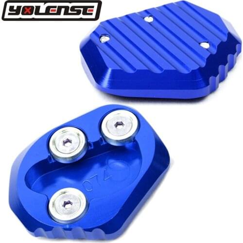 For YAMAHA YZF-R6 YZF R6 YZFR6 2017-2019 2018 Motorcycle CNC Kickstand Foot Side Stand Extension Pad Support Plate Enlarge Stand