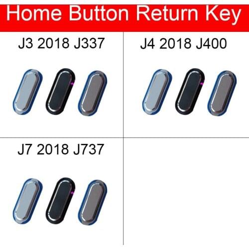 Home Key Button For Samsung Galaxy J3 J4 J7 2018 J337 J400 J737 Menu Fingerprint Recognition Sensor Button Flex Cable Repair
