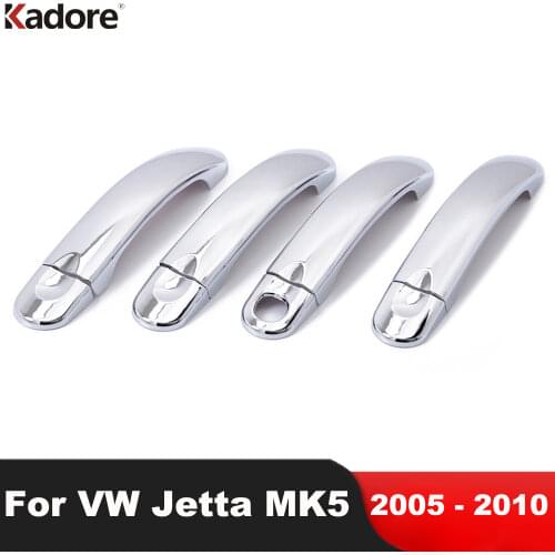 For Volkswagen For VW Jetta MK5 2005 2006 2007 2008 2009 2010 Sedan 5th Ge Chrome Side Door Handle Cover Trim Car Styling 8pcs