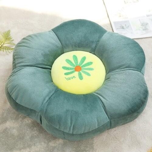 Round Flower Plush Throw Pillow Cushion Plants Pad Back Cushion Soft Chair Cushion Sofa Gifts Home Decorative Pillows Cushion