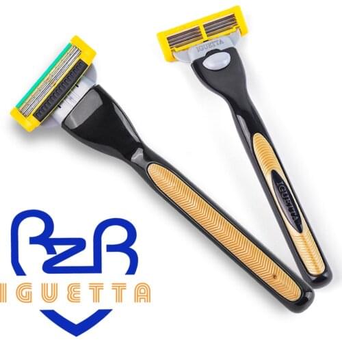 IGUTTA 2021 Four-Layer Ultra-Thin Lnduction Blade Manual Shaving Replacement Shaver Beard Shavette for Mens Face Shave