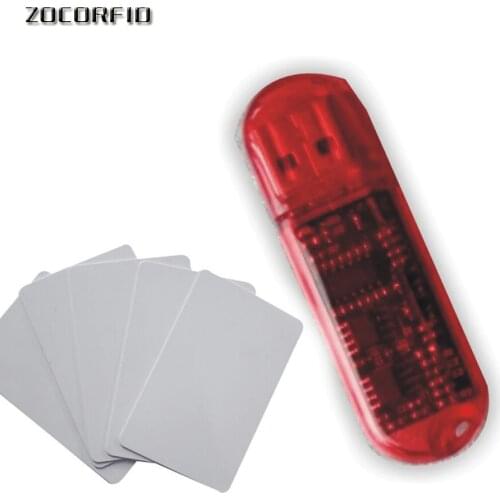 MINI 125KHZ T5557/EM4305 Read-Writer /125KHZ RFID Copier+ 2pcs writebale tags for test