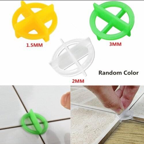 100pcs Reusable Tile Cross Wedge 1.5 /2/3mm Gap Leveling System Spacer for Flooring Wall Tiles Locator Seaming Construction Tool