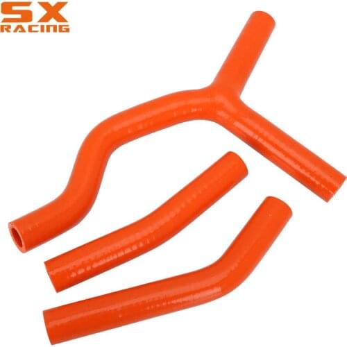 Motorcycle Orange Water Pipe Silicone Radiator Coolant Hose For KTM SX125 SX200 SX 125 200 2003 2004 2005 2006 Dirt Bike