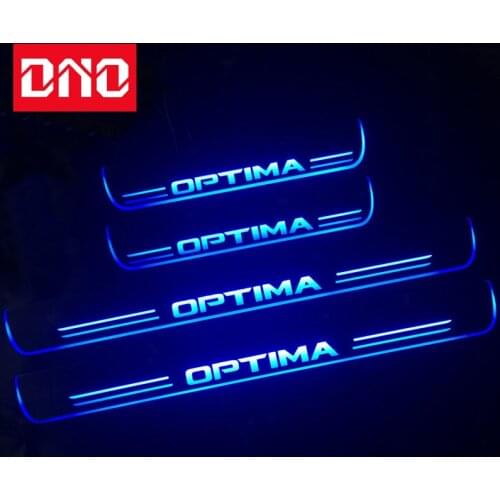 DNO Door Sill Scuff Plate Pedal Ligths For Kia Optima K5 2015 2016 2017 2018 2019 Threshold Led Bar Pathway Dynamic Welcome Lamp