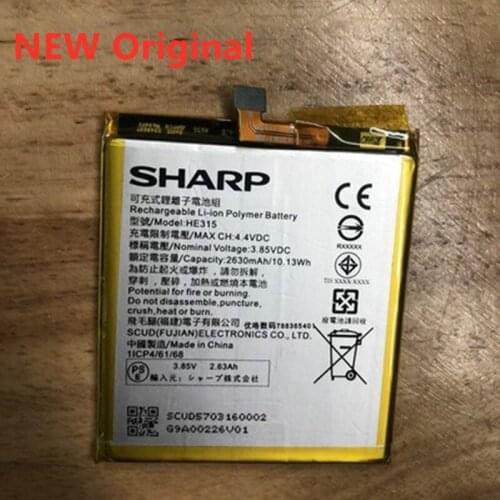 NEW 0 Cycle 2630mAh Battery for SHARP aquos HE315 High Quality Mobile Phone Replacement Accumulator