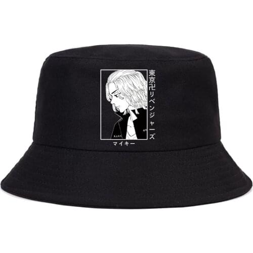 Hot Tokyo Revengers Summer hat Women Men Panama Bucket hat Cap The Design Flat Visor Anime Manjiro Sano Graphic Fisherman Hat