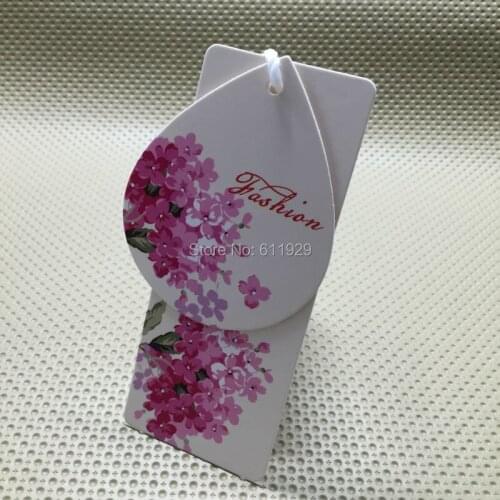 Custom shape cutting tags/dress paper hang tag/garment tags printing/clothing printed label/clothing woven label price tag