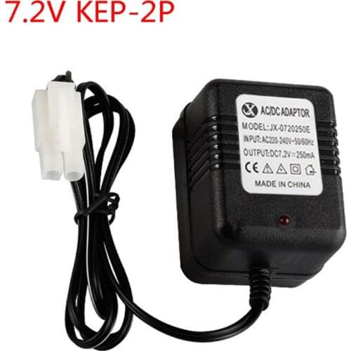Portable Smart Charger Charging Adapter for 7.2V Ni-Cd Ni-MH Battery with KET-2P Plug for RC Remote Car Toys
