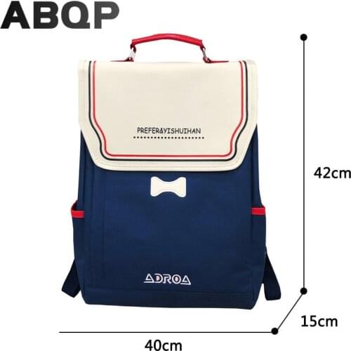 ABQP Nylon Backpacks For Women Multi Pockets Waterproof School Girl Backpack Large Capacity Travel Shopping Backpack For Girls