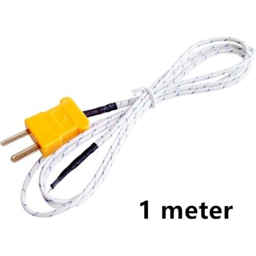 Surface thermocouple K-type temperature probe temperature sensor high temperature resistance temperature measuring line 1 meter