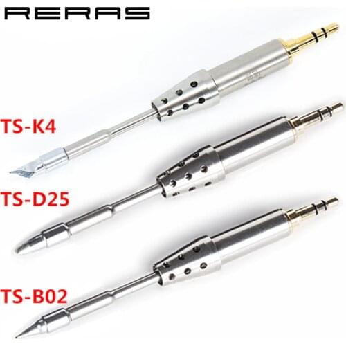 TS-K4 TS-D25 TS-B02 TS-J02 Original Soldering Head TS80 Replacement Solder Tip TS K4 D25 B02 For TS80 Solder Tools Set Tool Kit
