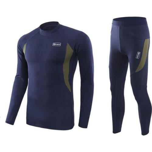 Outdoor Hiking Fleece Warm Underwear Sets Shirt + Pants Suit Outdoor Quick-drying Tight Warm Sports Underwear Lightweight Suit