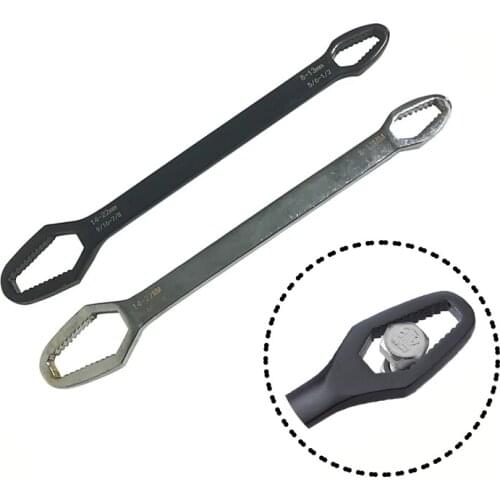 Universal 8-22mm Ratchet Wrench Screw Double-Hand Wrench Automobile Bicycle Household Maintenance Multifunctional Manual Tool