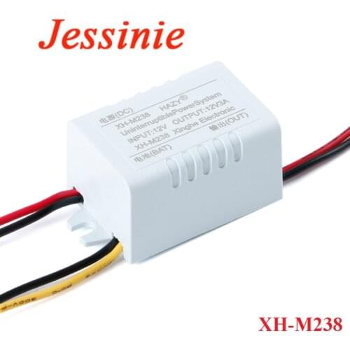 XH-M238 Mini UPS Power Module DC12V UPS Uninterrupted Power Supply Switching Emergency Power Switch Board