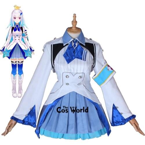 YouTuber VTuber Hololive Lize Helesta Dress Uniform Outfit Cosplay Costumes