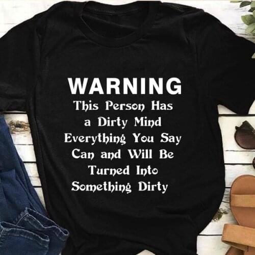 Warning Funny Tee Shirt for Women/Girls, Cute Shirts with Cool Saying Short Sleeve t Shirt for Spring Summer and Fall tees tops
