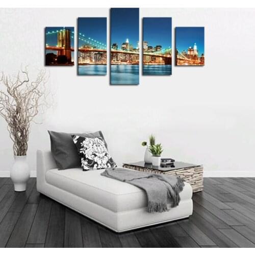 100% High Quality Hot Sell Bridges Picture Modern Wall Decor Print on Canvas Oil Painting