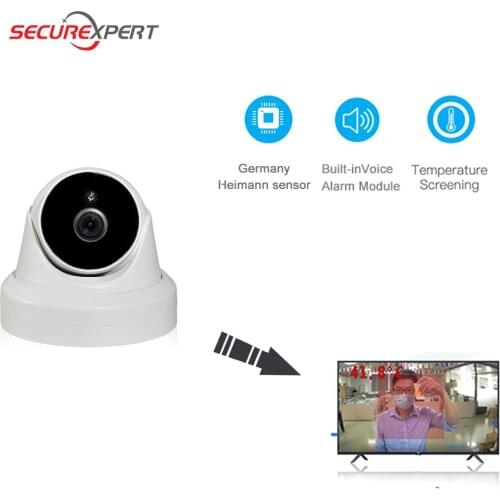 1080P Face Recognition camera Temperature Thermal Camera Access Control Camera Fever Detect Body Camera IR thermal Thermovisor